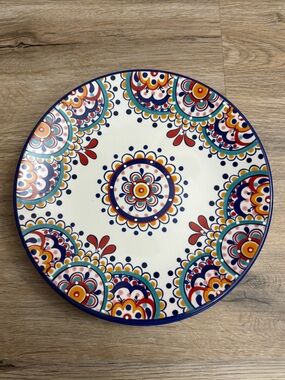 Dash of That Multicolor Boho Design Salad Plates Set of 3